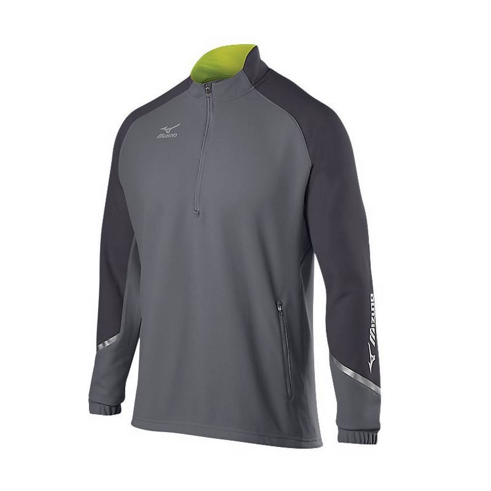 Moletom Mizuno Elite 1/2 Zip - Homem - Cinzentas - WZILV1849